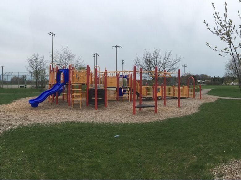 Playground at Lions can-amera Park in Fiddlesticks, Cambridge, Ontario