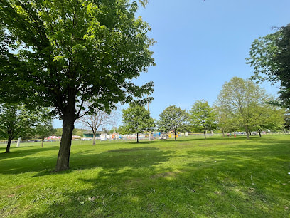 Greenery with trees at Riverside Park in Preston Cambridge Ontario