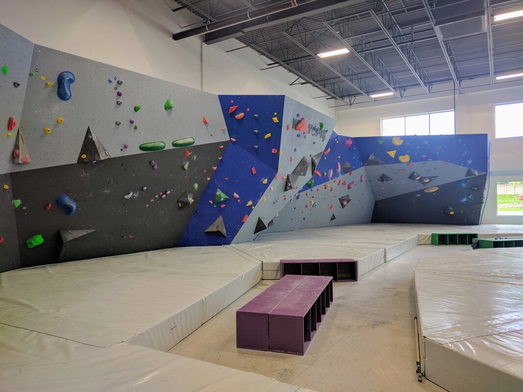 Interior a climbing gym in Hespeler Village, Cambridge, Ontario